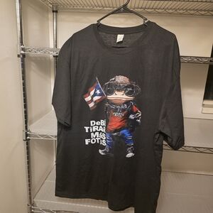 Trendy Black Graphic Tee with Fun Character